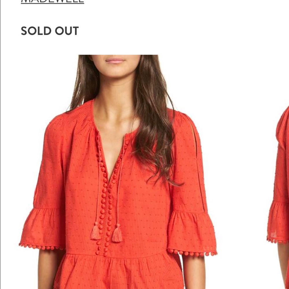 ISO madewell pompom top